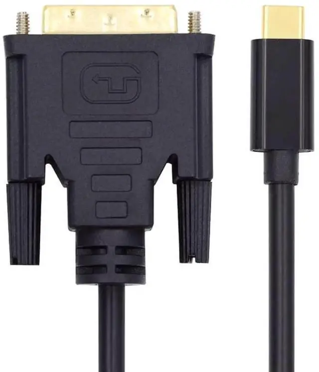 Alt view image 6 of 7 - JAENFONG 1080P USB-C Type C to DVI USB 3.1 Display Monitor Cable for Laptop 1.8m