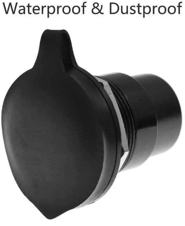 Alt view image 6 of 6 - JAENFONG RJ45 CAT6 Panel Mount Adapter Female-to-Female Ethernet Pass-Through Connector, 10 Gbps Bulkhead Interface Adapter, XLR/D-Panel Mountable with Waterproof & Dustproof Cover (5-Pack Black)