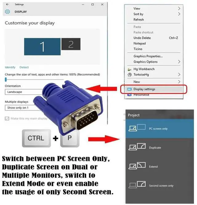 Alt view image 2 of 7 - JAENFONG VGA Virtual Display Adapter VGA RGB Monitor Dummy Plug Headless Ghost Display 1920x1080p@60Hz