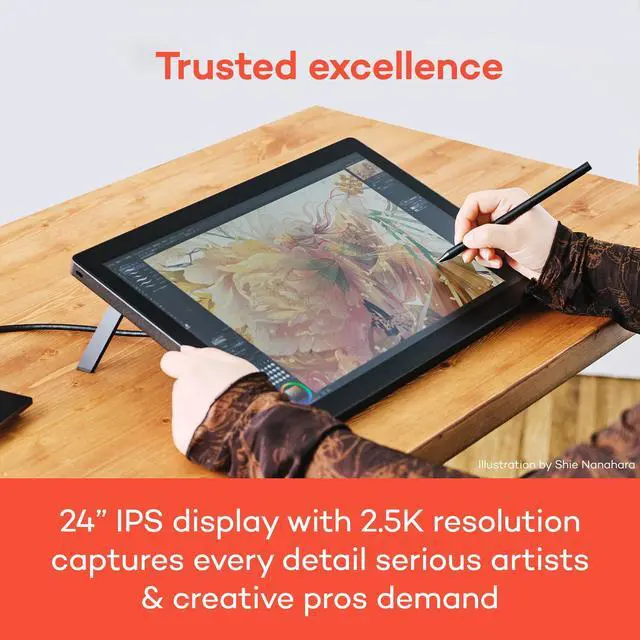 Alt view image 2 of 5 - Wacom Cintiq 16 Drawing Tablet with Screen, 16 inch Display, Pro Pen 3 (Battery-Free), 100% sRGB Pen Display for Artists, Designers, Animation, Game Dev, Works with Mac, PC