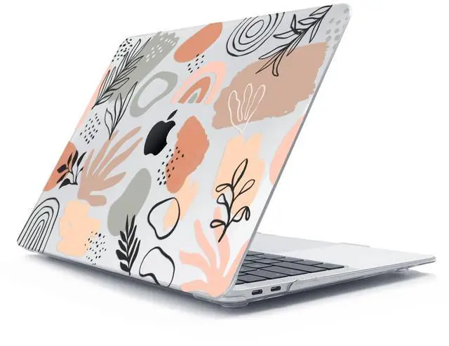 Alt view image 3 of 5 - HOHAIYOO Compatible with MacBook Pro 13 inch Case 2022 2021 2020-2016 M1 M2 A2338 A2289 A2251 A1706 A2159 A1989 with Touch Bar, Hard Shell&Keyboard Cover&Screen Protector&Webcam Cover, Abstract Plant