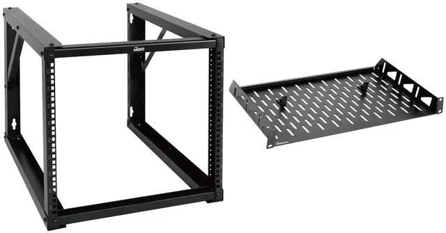 Main image of Tecmojo 9U Wall Mount Rack & 8in Server Rack Shelf
