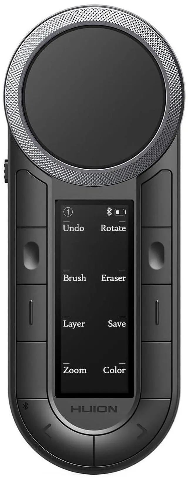 Main image of HUION Keydial Remote Bluetooth Programmable Keypad with Dual Dials 60 Customized Keys, OLED Display Macro Keypad Work with PC, Mac, Mobile, One-Hand Shortcut Keyboard for Drawing Tablet, Laptops