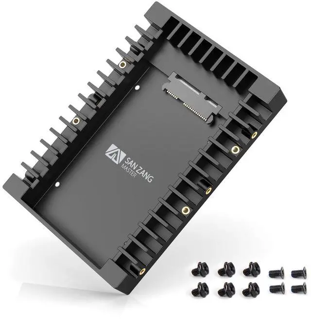 Main image of SAN ZANG MASTER 2.5 to 3.5 Hard Drive Adapter, SSD Mounting Bracket Caddy for 7 / 9.5 / 12.5mm 2.5 Inches HDD With SATA III Interface