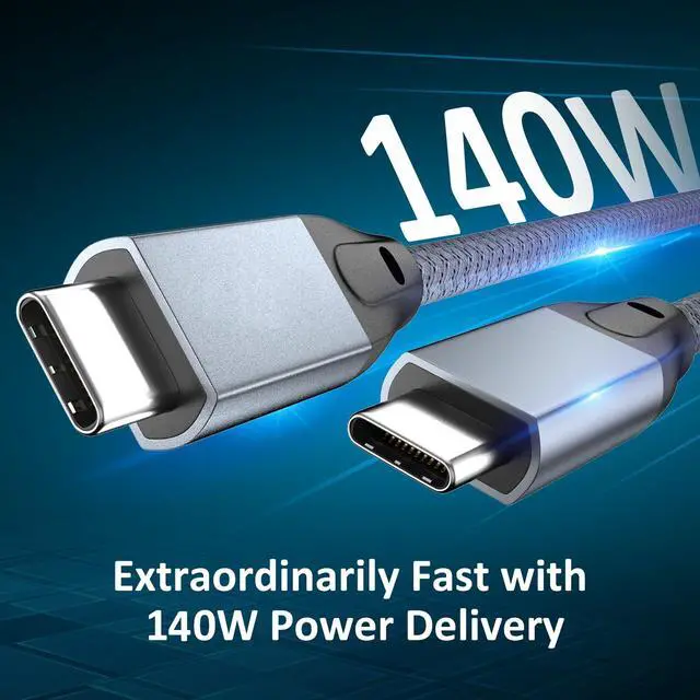Alt view image 2 of 5 - UseBean USB C to USB C Cable 100W 20FT 2Pack, Long USBC Monitor Display Cable 4K Video, Type-C Charger Fast Charging Cord for Xreal MacBook Pro, iPad, iPhone 16 Pro, Galaxy S25, Dell, LG