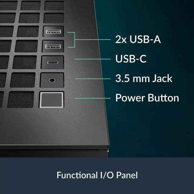 Alt view image 5 of 5 - ARCTIC Xtender (Black) - PC Case, Tempered Panorama Glass, 2 x 420 mm Radiator Support, 5- A-RGB Fans pre-Mounted - Black