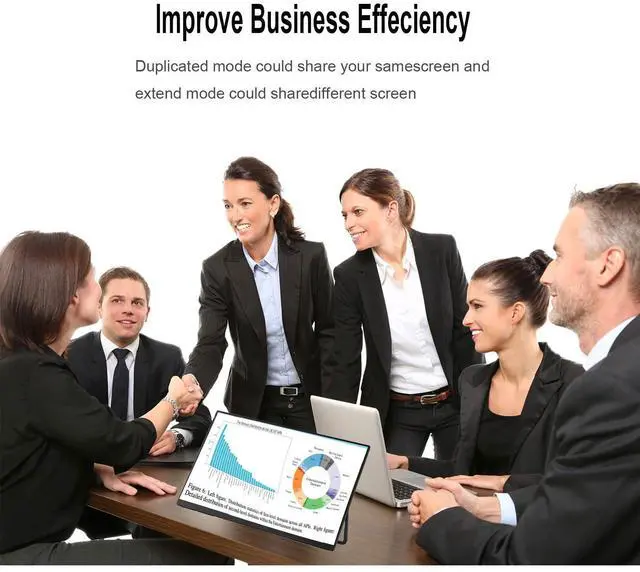 Alt view image 5 of 5 - AHXJKA 24.5" Large Screen Portable Monitor with Stand, 2560x1600 IPS Display, 144Hz Gaming Monitor,Computer Screen Extender with Built-in Speakers -Compatible with Laptop PC Phone PS4/PS5 Switch