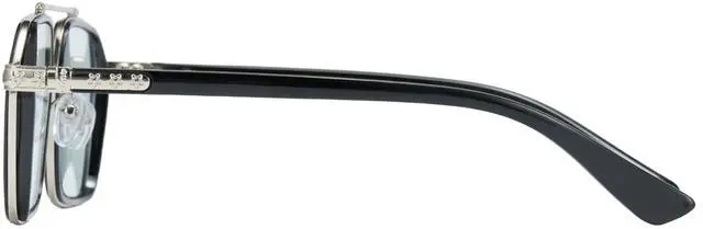 Alt view image 5 of 5 - Cyxus Photochromic Blue Light Glasses for Men Women Computer Glasses UV Protection Glasses 8260 (Bright Black Frame Blue Lens)