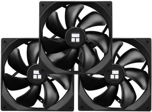 Main image of Thermalright TL-C14C X3 CPU Case Fan 140mm, PWM Fan Silent Computer CPU Fan with 1500RPM Speed, CPU Cooling Black Fan,3 Quantities