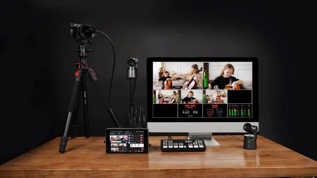 Alt view image 2 of 5 - OBSBOT Tail AIR,with Tripod,NDI PTZ Camera, 4K AI-Powered Webcam,1.8" CMOS,f/1.8 Aperture,AI Auto Track,Gesture & Remote Controls,TOF Sensor,Wired&Wireless Connection,LiveStream for Church/Music Live