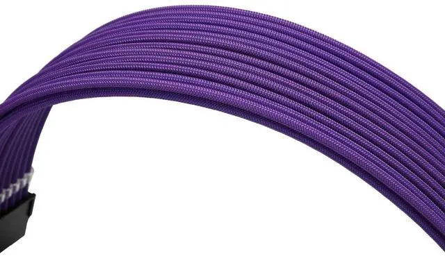 Alt view image 5 of 5 - Formulamod Sleeve Extension Power Supply Cable Kit 18AWG ATX 24P+ EPS 8-P+PCI-E8-P with Combs for PSU to Motherboard/GPU (Purple)