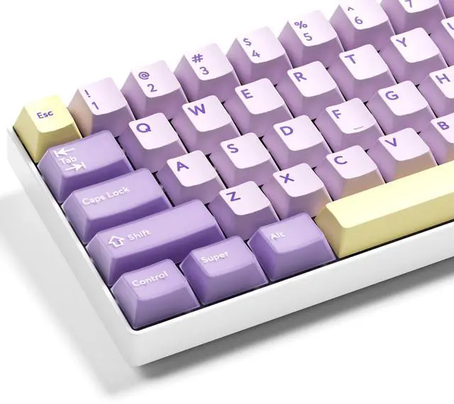 Main image of GMKWTL XVX Double Shot PBT Keycaps Set 216 Keys, Cherry Profile Custom Keyboard Keycaps, Jade Translucent Key caps Compatible with 61/64/68/84/87/100/104/108 ANSI and ISO Layout Mechanical Keyboard