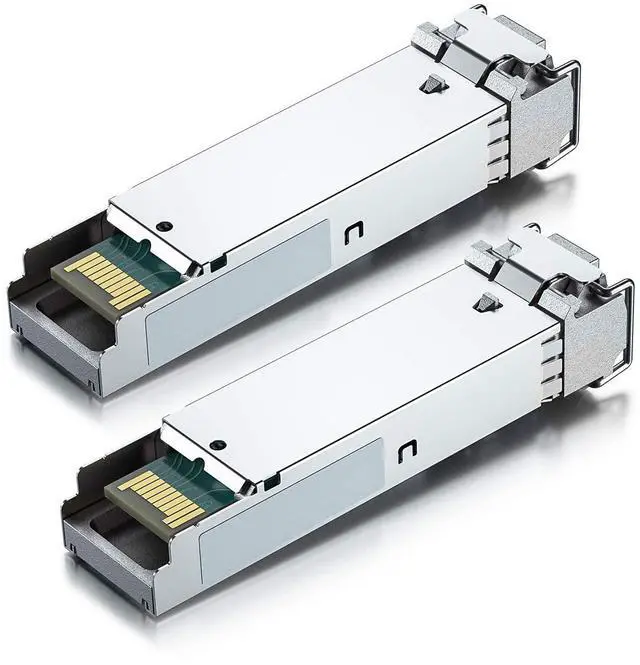 Alt view image 5 of 5 - 10Gtek 2-Pair of 1.25G SFP Bidi Transceiver, 1000Base-BIDI SingleMode Simplex LC Fiber Module for Cisco GLC-BX-D, Ubiquiti UniFi UF-SM-1G-S, Mikrotik and More, SMF 1490nm/1310nm, DDM, up to 20 km