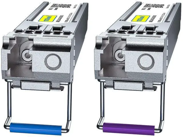 Alt view image 4 of 5 - 10Gtek 2-Pair of 1.25G SFP Bidi Transceiver, 1000Base-BIDI SingleMode Simplex LC Fiber Module for Cisco GLC-BX-D, Ubiquiti UniFi UF-SM-1G-S, Mikrotik and More, SMF 1490nm/1310nm, DDM, up to 20 km