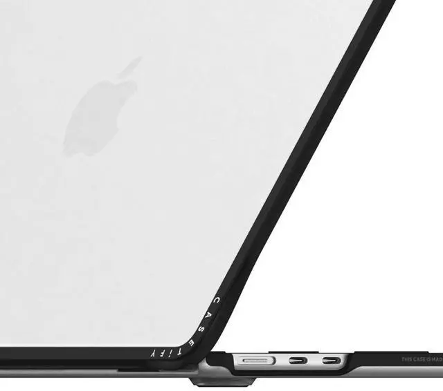 Alt view image 3 of 3 - CASETiFY Impact MacBook Air 13.6" (M2-M4) Case [Cushioned Impact Corners/Scratch-Resistant/Anti-Slip Grip] - Spring Botanicals 2 - Clear Black