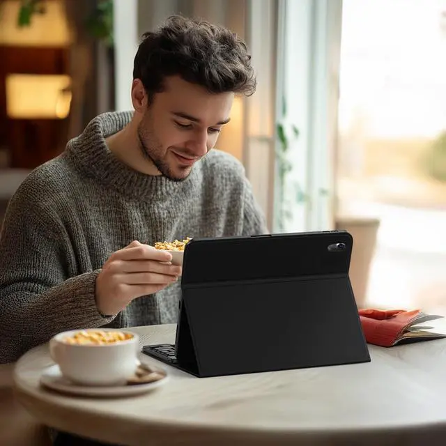 Alt view image 5 of 5 - for iPad 10th Generation Case with Keyboard 2022, Keyboard Case for iPad 10.9" inch 10th Gen - Removable BT Wireless Keyboard-Pencil Holder-Tablet Keybaord Case for iPad 10.9"