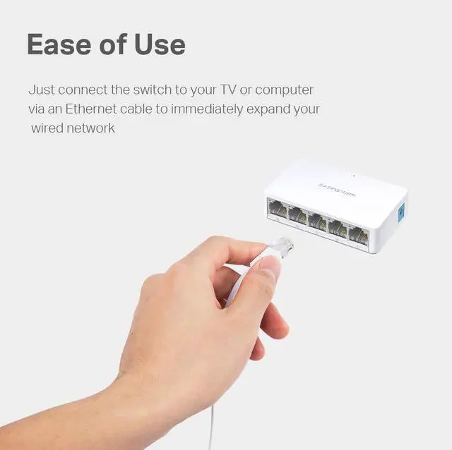 Alt view image 5 of 5 - Mercusys Ms105 10/100Mbps 5-Port Desktop Switch