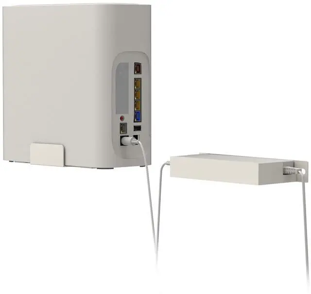 Main image of Wall Mount for AT&T Fiber (Arris) BGW320,Heavy Metal Wall Mount for AT&T BGW-320 Internet Modem Gateway +Original Power Bricks Holder,Easy Install with All Hardware Included(White Holder Only)