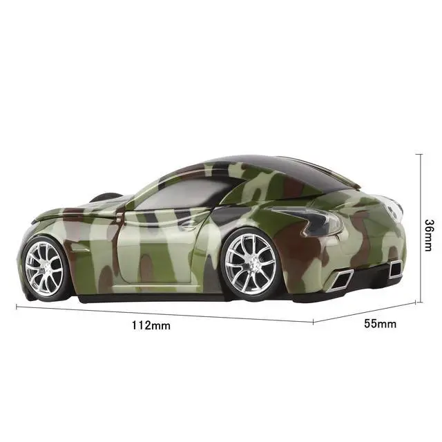Alt view image 4 of 5 - elec Space Cool Sport Car Shape 2.4GHz Wireless Mouse Optical Cordless Mice with USB Receiver for PC Laptop Computer 1600DPI 3 Buttons