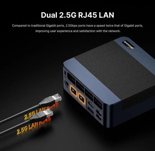 Alt view image 5 of 5 - BOSGAME M4 Plus Oculink Mini Light Gaming PC, Ryzen 9 7940HS 11 Pro Mini Computers, 32GB DDR5, PCIe 4.0 x4 1TB SSD, Wi-Fi 6E AX210, Dual 2.5GbE LAN, USB 4 8K60Hz