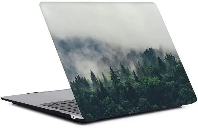 Alt view image 4 of 5 - Case Compatible with MacBook Pro 15 inch 2019 2018 2017 2016 Release A1990 A1707, Plastic Protective Hard Cover & Keyboard Cover & Sleeve for MacBook Pro 15,4 with Touch Bar - Forest