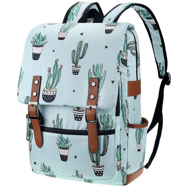 Main image of FEWOFJ Cactus Laptop Backpack for Girls Women,College School Bookbags for Teenagers