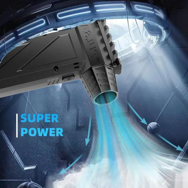 Alt view image 5 of 5 - Compressed Air Duster, 140000RPM Super Power Cordless Electric Air Duster, Rechargeable Air Blower Desk Cleaning Kit for Computer Keyboard Home Car Outdoor Dust Removal