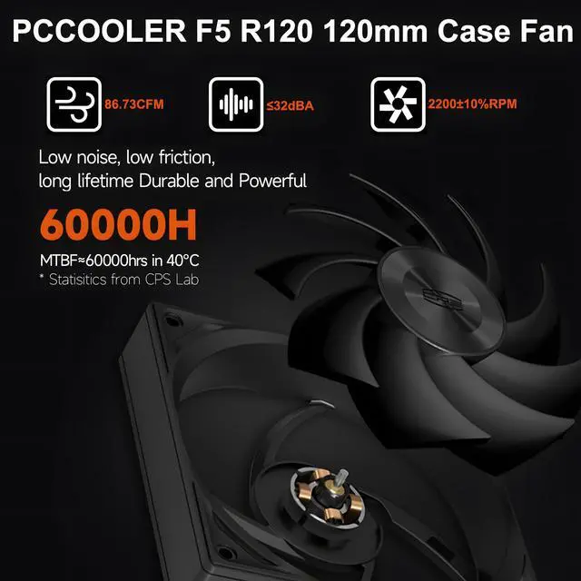 Alt view image 3 of 5 - PCCOOLER RZ400 V2 CPU Cooler 240W Air Cooler with 4 HeatPipe Cooling System, FDB 2200RPM Fans for Intel LGA 115X/1700, AM4/AM5 BK
