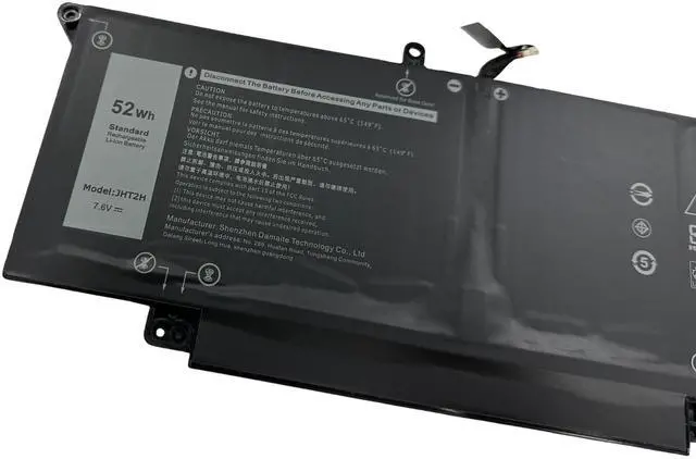 Alt view image 3 of 4 - Xaocaige JHT2H Laptop Battery Replacement for Dell Latitude 7310 7410 / Latitude 7410 Chromebook Enterprise Series Laptop Y7HR3 35J09 4V5X2 HRGYV WY9MP XMV7T 009YYF 7.6V 52Wh