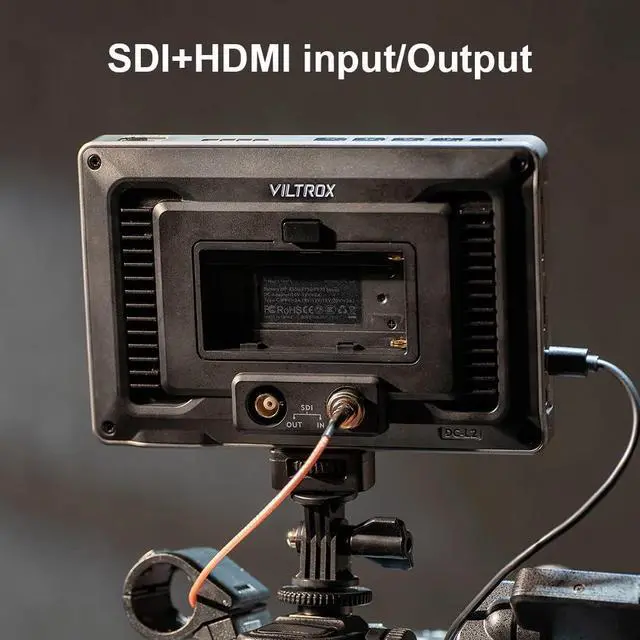 Alt view image 4 of 5 - VILTROX DC-L2 7 Inch Camera Video Field Monitor,Full HD 1280x800 Touch Screen Director AC Monitor with 4K HDMI/3G-SDI Loop in & Out 3D Lut RGB Parade Focus Peaking Full Waveform