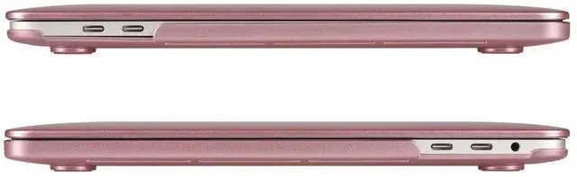 Alt view image 5 of 5 - UESWILL Compatible with MacBook Pro 16 inch Release 2019 2020 with Touch Bar & USB-C, Model A2141, Luxury Matte Hard Shell Case Cover, Rose Gold