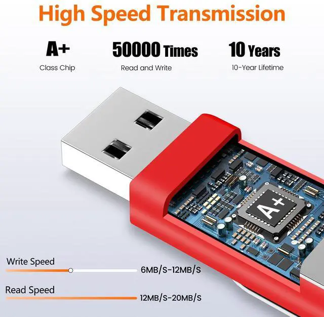 Alt view image 2 of 5 - AreTop 100 Pack 16GB USB Flash Drives Bulk of 2.0 Thumb Drives Pack 16GB USB Drive Bulk Pen Drive Zip Drive Memory Stick with Lanyard for Storage and Backup (Mixed Colors 100pcs)