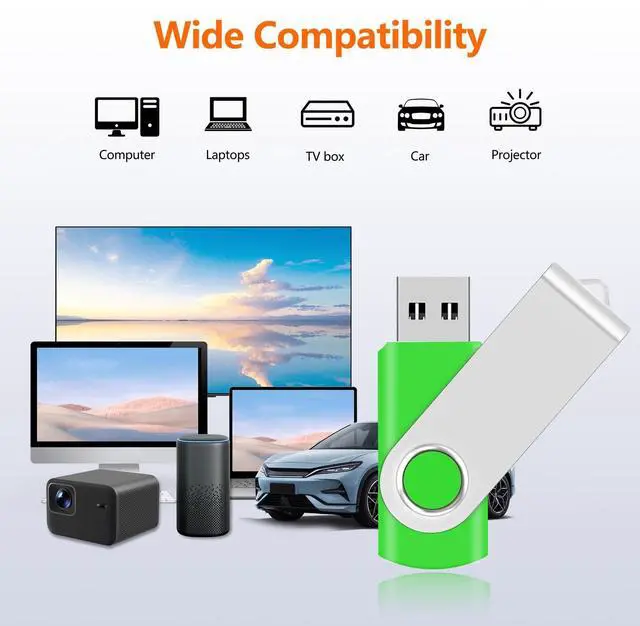 Alt view image 3 of 5 - AreTop 100 Pack 16GB USB Flash Drives Bulk of 2.0 Thumb Drives Pack 16GB USB Drive Bulk Pen Drive Zip Drive Memory Stick with Lanyard for Storage and Backup (Mixed Colors 100pcs)