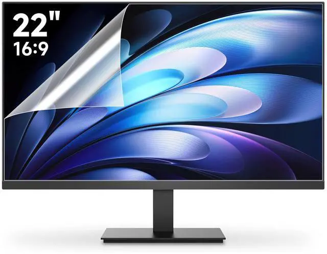 Main image of 2 Pack 22 Inch 1920x1080P Anti Glare Computer Screen Cover, Eye Protection Anti Scratch Matte Anti Glare Film for All 22'' with 16:9 Aspect Ratio Computer Monitor