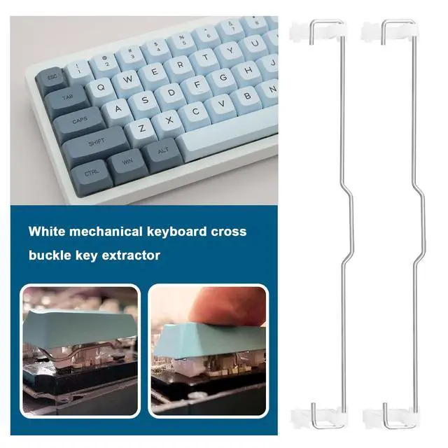 Alt view image 3 of 5 - Stabilizers with Raised Wire 1 x 6.25u and 4 x 2u PCB Screw-in Stabilizers Compatible with GH60 87 Tenkeyless Keyboard/MX Mechanical Keyboard Satellite Axis