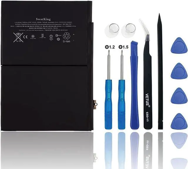 Main image of SwarKing Rechargeable 0-Cycle Replacement Battery A1547 Compatible with Apple iPad 6 iPad Air 2 WiFi A1547 A1566 A1567 MGKL2LL/A MGL12LL/A with Tools