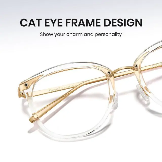 Alt view image 5 of 5 - Cyxus Blue Light Glasses Photochromic Lens for Women, Fashionable Computer Glasses on Office Reduce Eye Strain Anti Migraine Great for Working Reading