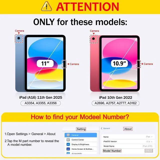 Alt view image 2 of 5 - Lepeoac Case for iPad 11 inch A16 2025 Generation 11th / iPad 10.9 inch 2022 10th Gen, Buit in Pencil Holder with Shockproof Cover Clear Transparent Back Shell Auto Wake/Sleep, Strawberries