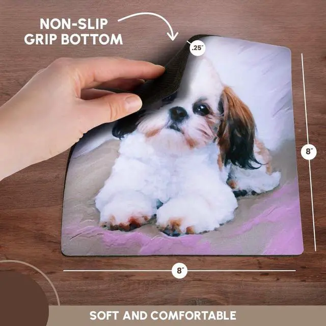 Alt view image 3 of 5 - 3dRose Silky Terrier Dog Mom Doggie by Breed Muddy Brown Paw Prints Doggy Lover Proud Pet Owner Mama Mouse Pad (mp_154197_1)