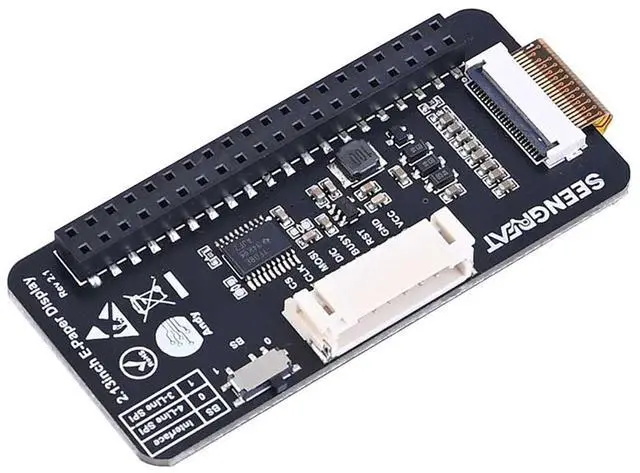 Alt view image 4 of 5 - 2.13 Inch E-Ink Display HAT for Raspberry Pi/Jetson Nano/Arduino/STM32 Three Color Red White Black E-Paper Screen SPI Interface 250x122 Resolution