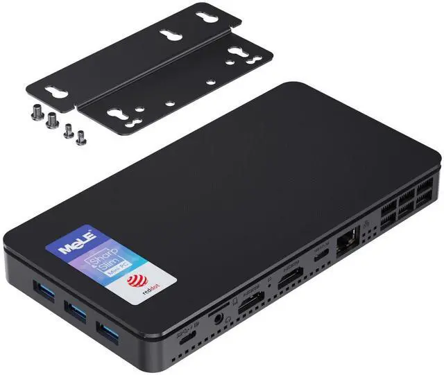 Main image of MeLE Mini PC 16GB DDR4 512GB N5095 Micro PC Overclock3C 2X HDMI 4K USB-C Triple Display 2.4G/5G WiFi BT5.2 GbE Support Linux Small Desktop Computer on IoT MES WMS Astrophotography Home Theater