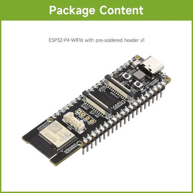 Alt view image 2 of 5 - Waveshare ESP32-P4-WIFI6 High-Performance Development Board, Based On ESP32-P4 and ESP32-C6, Supports Wi-Fi 6 and Bluetooth 5/BLE, with Pre-soldered Headers