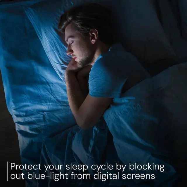 Alt view image 4 of 5 - DreamGaze Blue Blocking Glasses for Better Sleep, Anti Blue Light Glasses Men, Gaming Glasses For Men, Anti Eyestrain