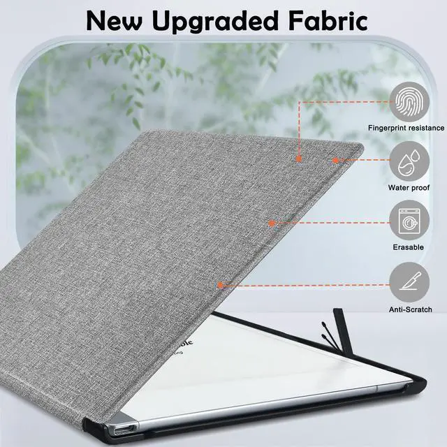 Alt view image 3 of 5 - Aippdo Case for Remarkable 2 Paper Tablet 10.3" 2020 Released,Lightweight and Hard Back Shell Protective Book Folio Cover with Built-in Pen Holder,Comes with Remarkable 2 Pen Tips.