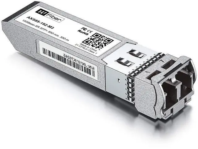 Alt view image 3 of 5 - 2 Pack 10Gb Multimode Module with 5m OM3 LC to LC Fiber Cable, 10GBase-SR SFP+ LC Transceiver MMF,850nm,Compatible for Ubiquiti UF-MM-10G, Mikrotik, Netgear,D-Link,TP-Link and More