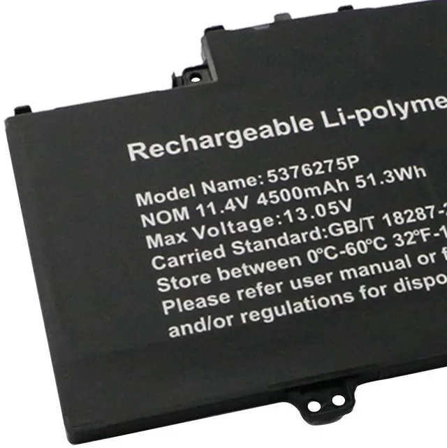 Alt view image 5 of 5 - 5376275P Battery for Gateway GWTN141 GWNR51516 GWNR71517 GWTN141-10BK GWTN141-10BL WTN141-10GR GWTN141-4BK GWTN156-1RG GWTN156-9SL GWTN156-11BK GWNR71517-BK U559068PV-3S1P NV-509067-3S UTL-509068-3S