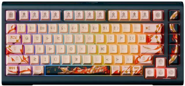 Alt view image 2 of 5 - Ducky Year of The Snake 2025 Zodiac Edition RGB Mechanical Keyboard - Cherry Red Switch (Cherry Brown Switch)