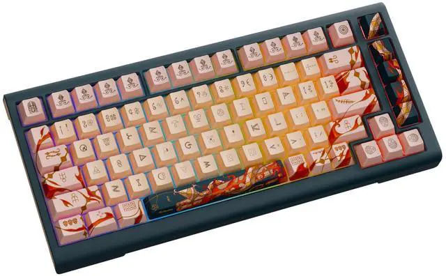 Alt view image 4 of 5 - Ducky Year of The Snake 2025 Zodiac Edition RGB Mechanical Keyboard - Cherry Red Switch (Cherry Brown Switch)