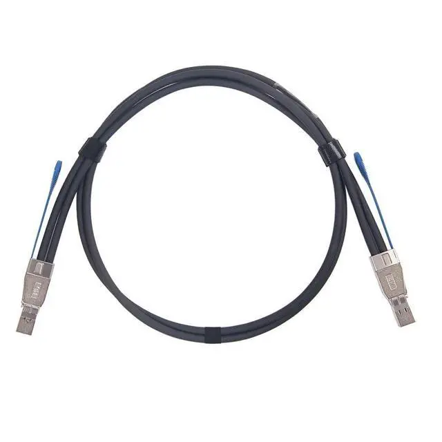 Alt view image 2 of 5 - ipolex External Mini SAS HD SFF-8644 to SFF-8644 (SAS 3.0) Cable, Full Duplex 12Gbps for Servers, RAID Controllers, Host Bus Adapters (HBA), JBOD, 100 Ohms, 1.5-m(4.92ft)