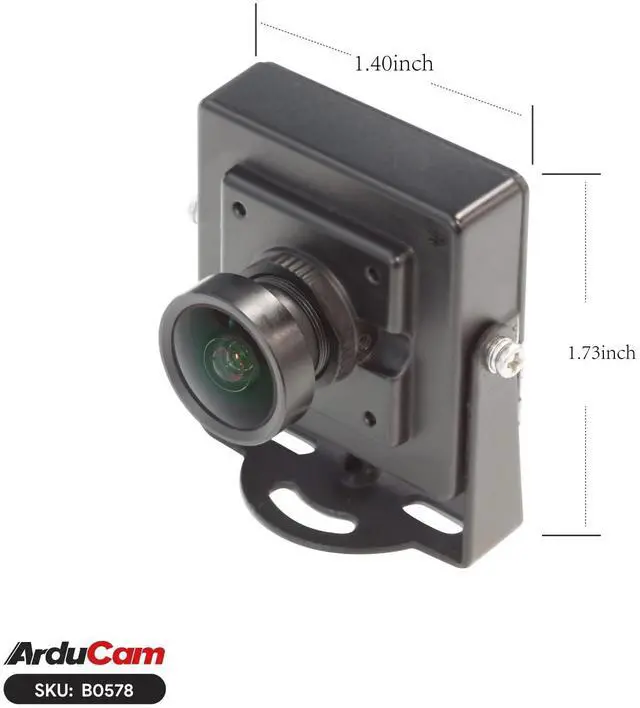 Alt view image 4 of 5 - Arducam 2.3MP USB Camera Module, Global Shutter 110°(D) Wide Angle Lightburn Camera, 1080p@90fps High Speed USB 2.0 UVC Webcam for Windows, Linux, Android, and Mac OS